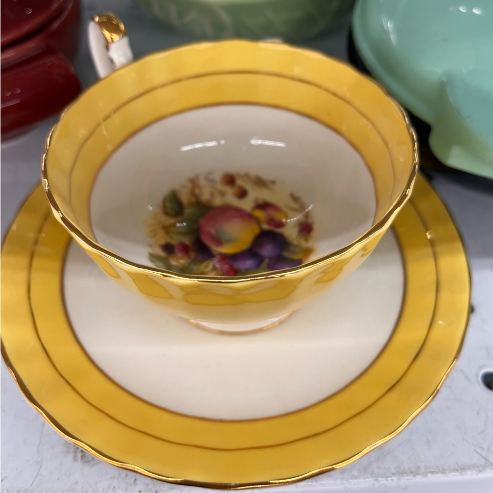 Antique Aynsley Orchard Tea cup and saucer